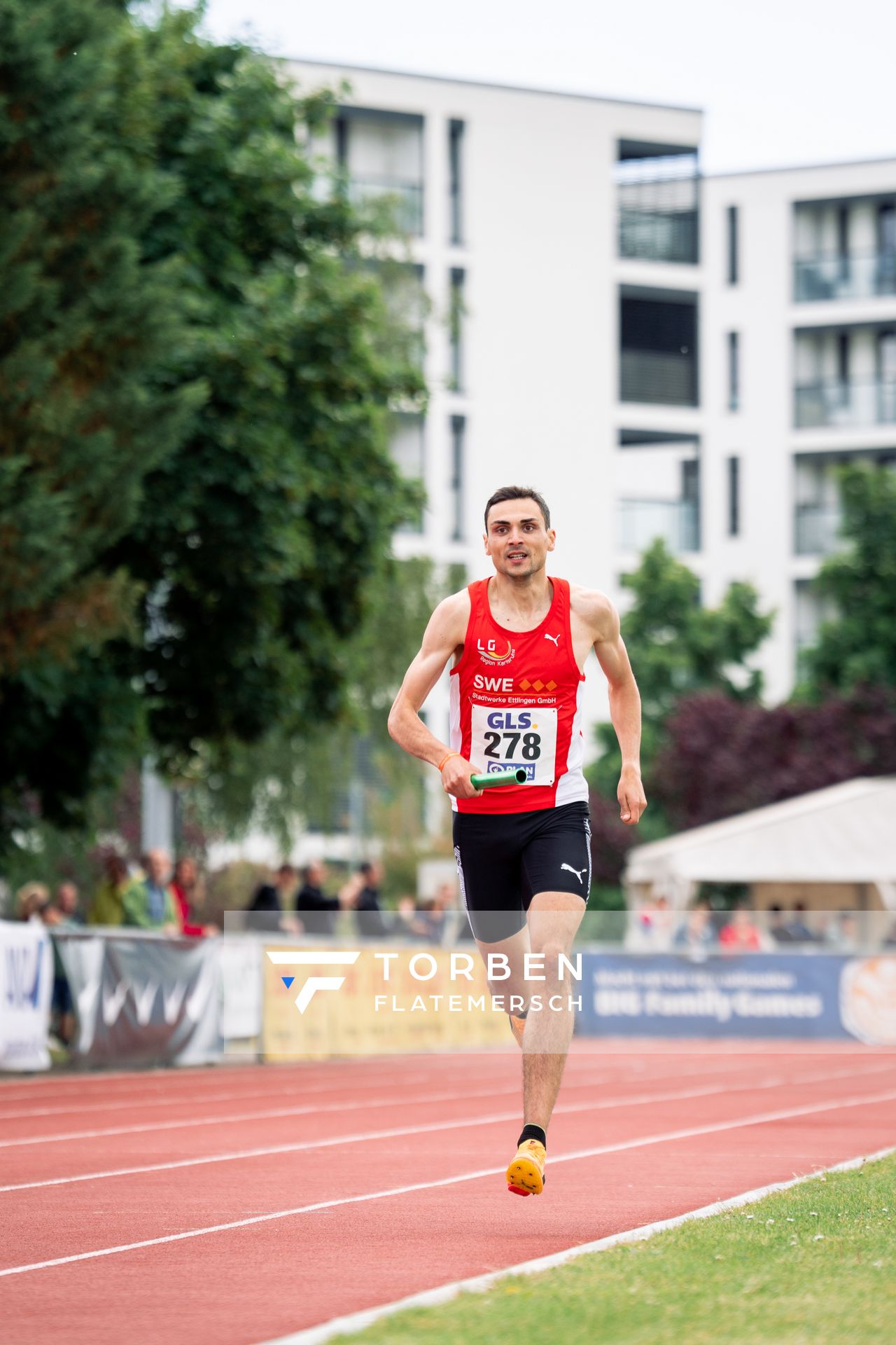 Christoph Kessler (LG Region Karlsruhe) am 29.05.2022 waehrend der Deutschen Meisterschaften Langstaffel im Otto-Schott-Sportzentrum in Mainz